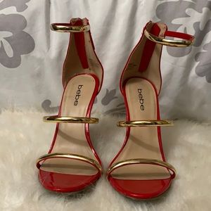 HOT red Bebe heels ❤️‍🔥